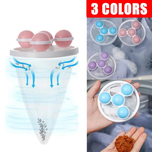Washing Machine Filter Pet Hair Remover Mesh Bag Set for Washing Machine Reusable Lint Catcher Filters Easy-to-use Laundry Hair ALISHBA HUDA
